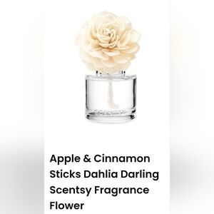 Scentsy Apples & Cinnamon Dahlia Fragrance Flower Spiced White Pumpkin Touch Oak